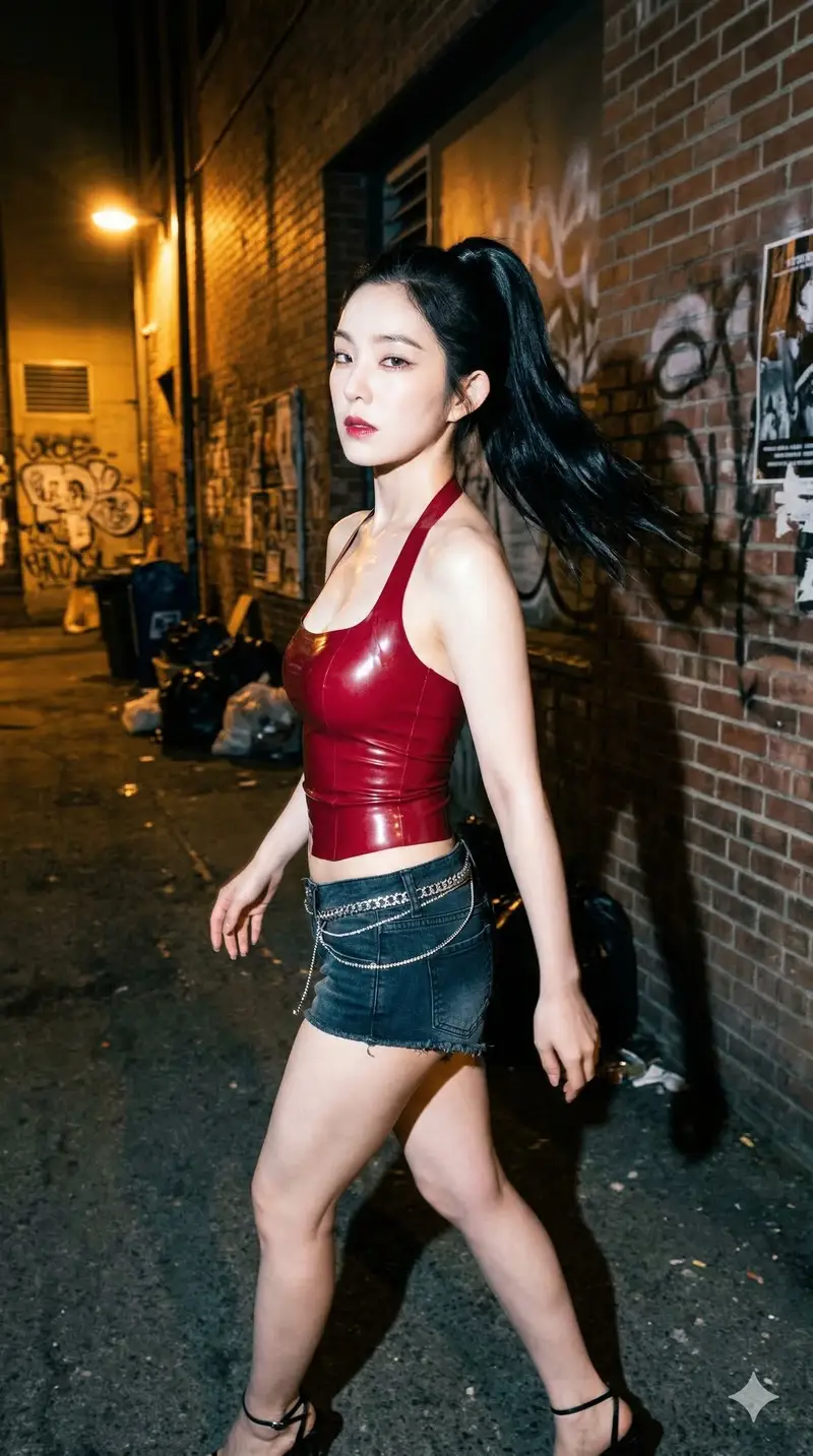 پیش‌نمایش Harsh Flash Nightlife Candid of Irene (Red Velvet)