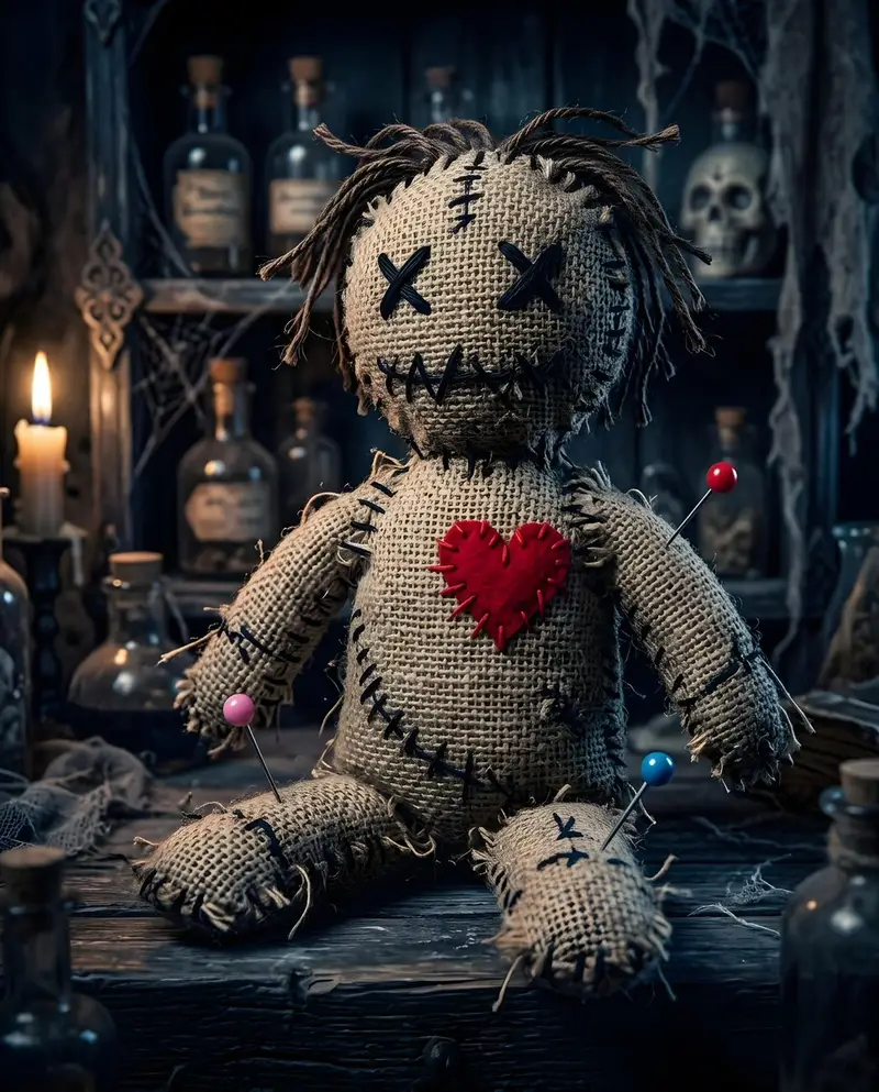 Preview of Stitched Burlap Voodoo Doll