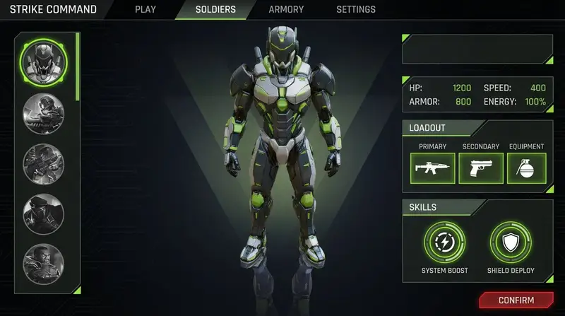 Preview of Character Selection Screen Generation