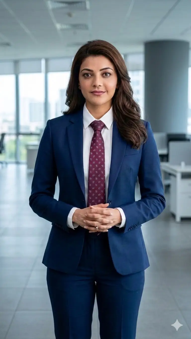 Preview of Business Woman in Navy Suit Portrait