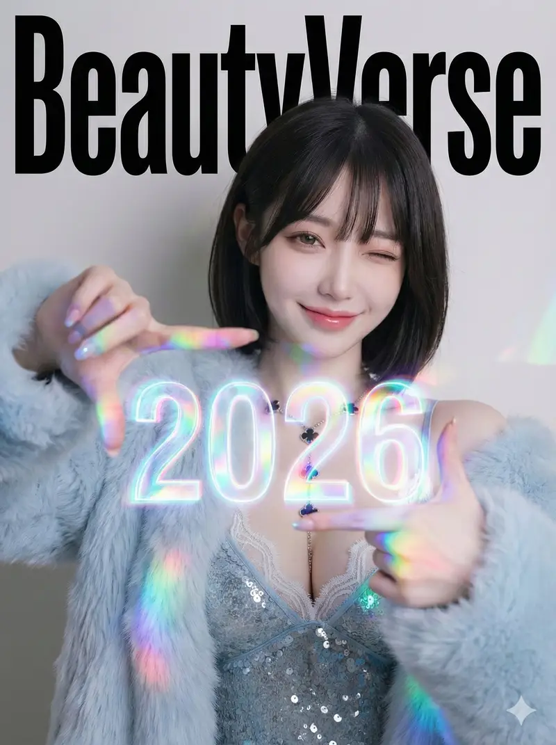 Preview of Holographic 2026 Viewfinder Fashion Portrait Prompt (JSON format)
