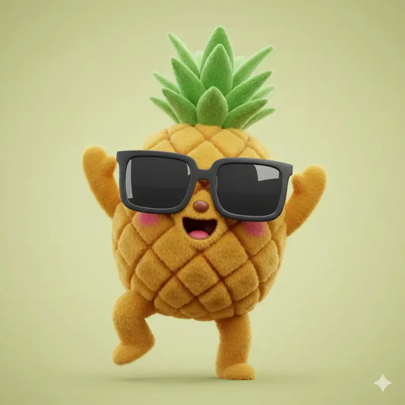 Preview of 3D Plush Fruit Character Template
