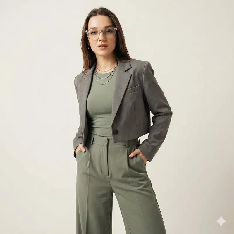 Preview of Gen-Z Fashion Editorial Studio Portrait
