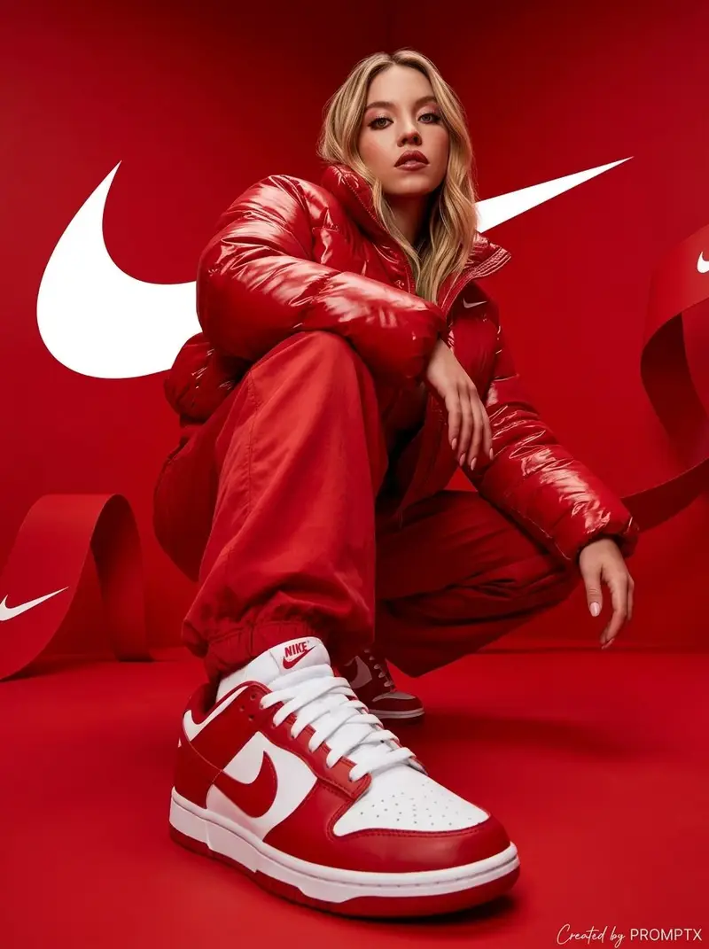 Preview of Hyper-Realistic Streetwear Campaign in Red