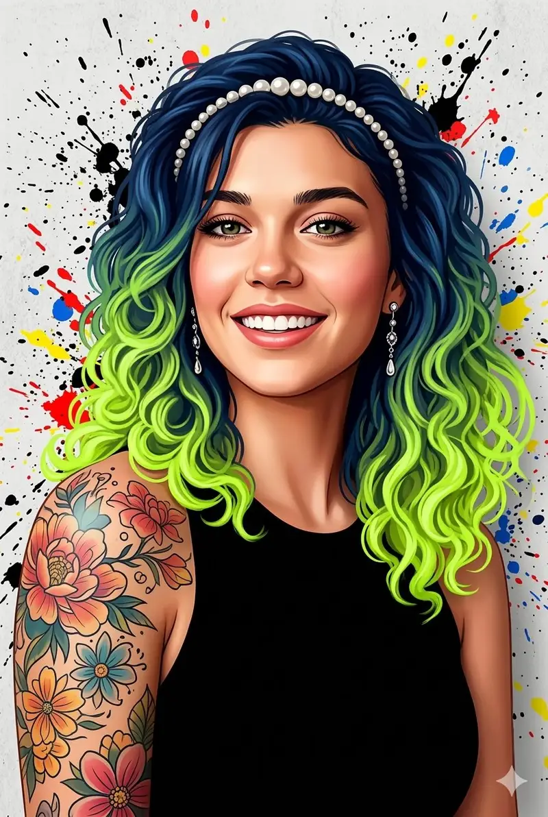 Preview of Street Art Digital Illustration Prompt for Nano Banana Pro 2.0