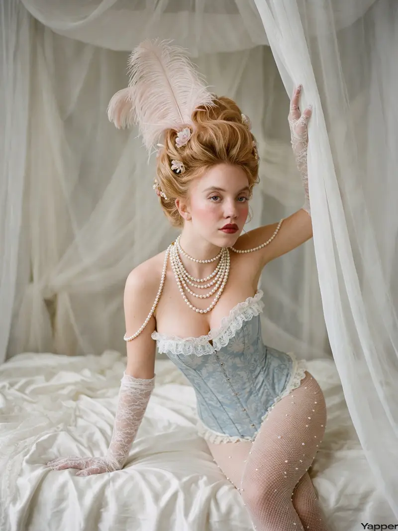 Preview of Rococo Revival Sydney Sweeney Prompt for Nano Banana Pro
