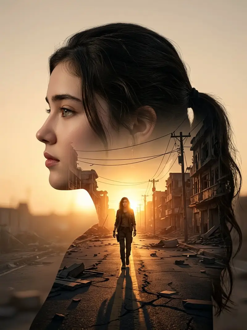 Preview of Cinematic Double Exposure Portrait