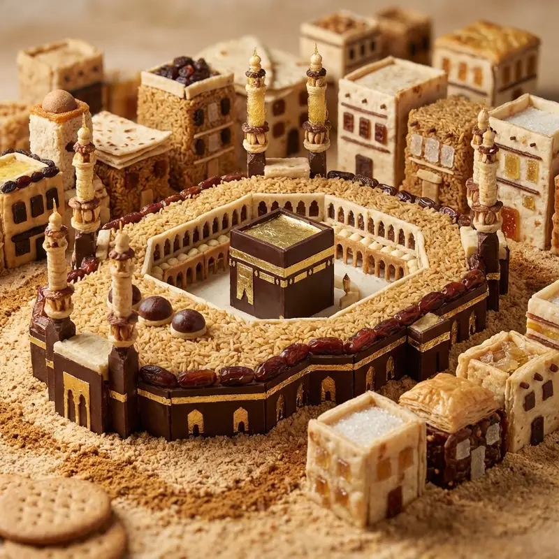 پیش‌نمایش Edible Cityscape Diorama (Double Inference)