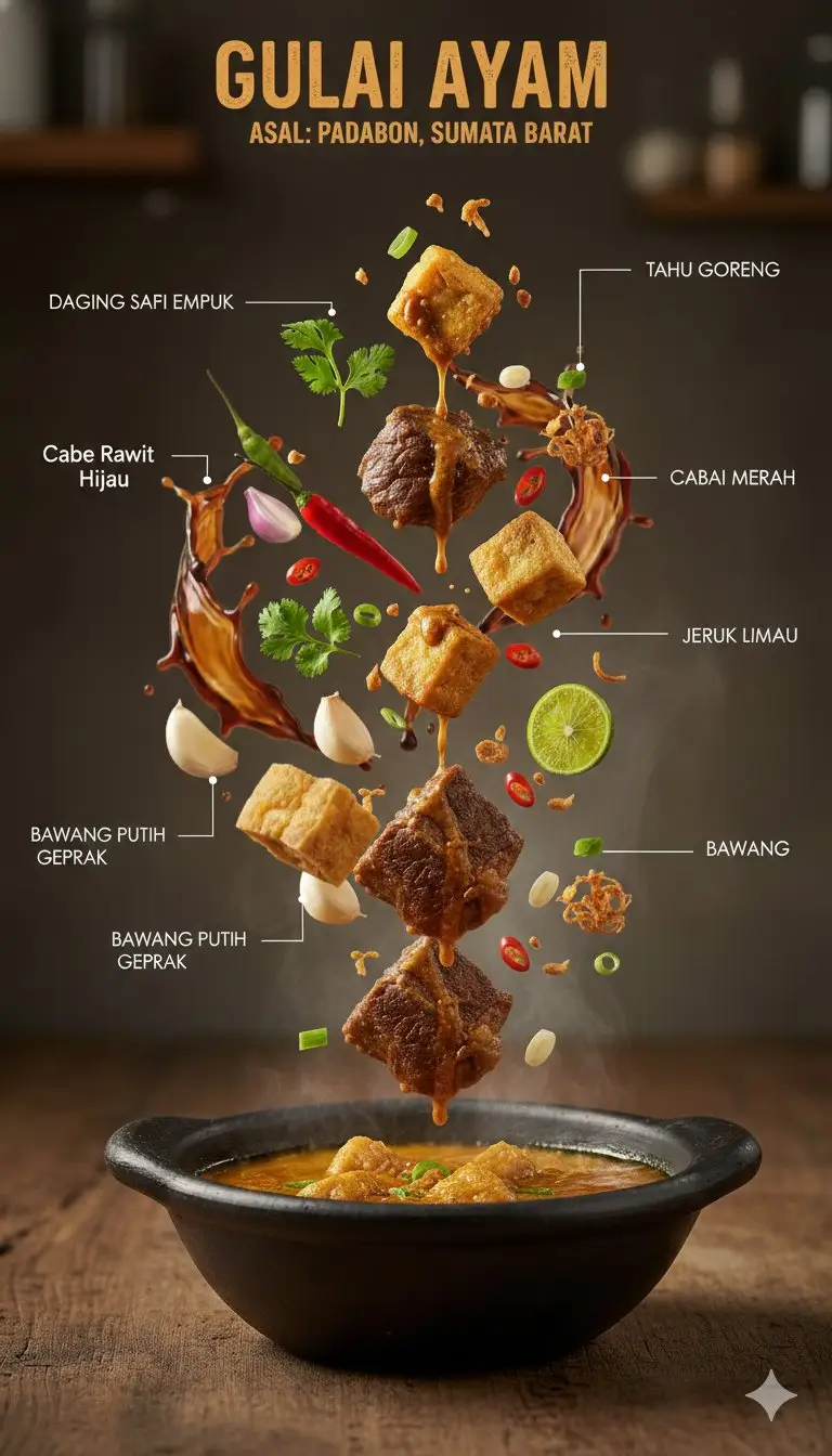 Preview of Ultra-Realistic Indonesian Culinary Infographic