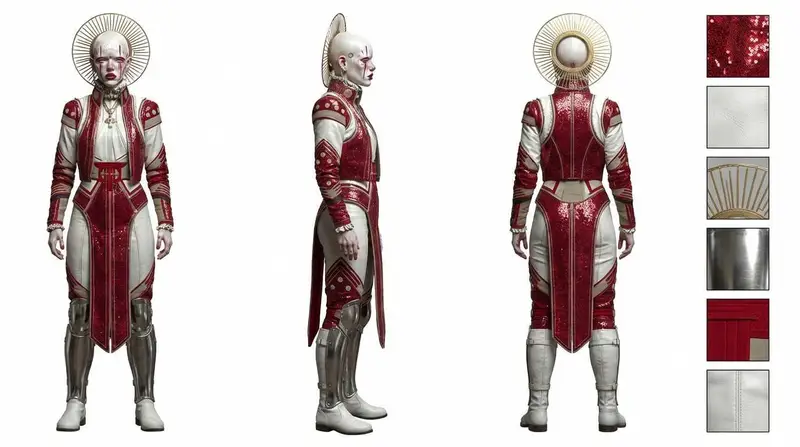 Preview of Photorealistic Character Design Sheet