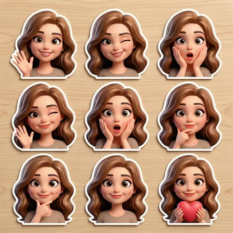 Preview of Pixar-Style Avatar Stickers with Identity Lock