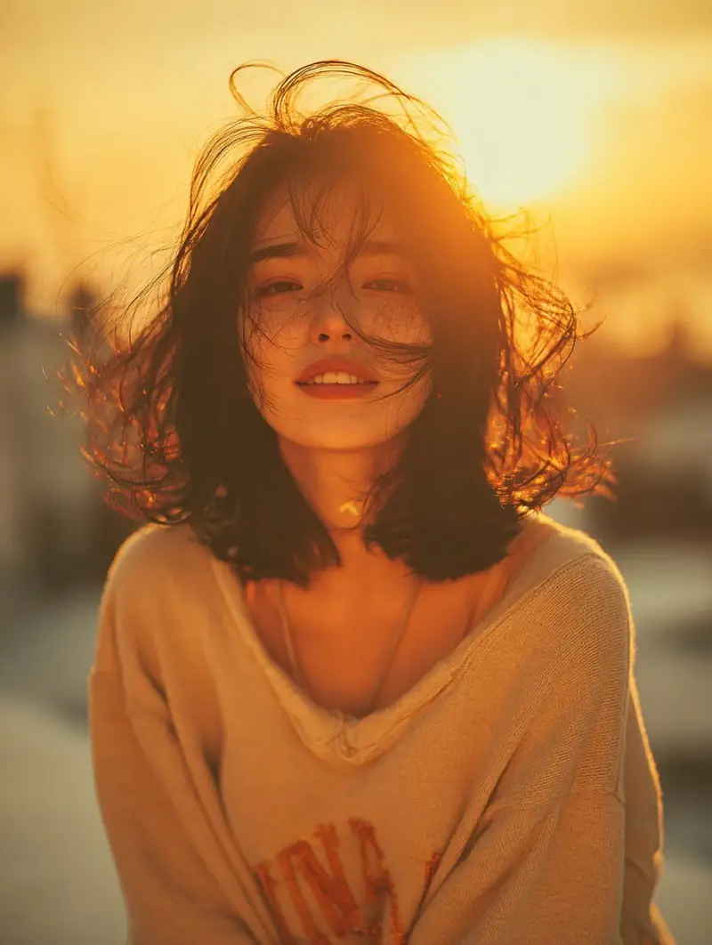 Preview of Golden Hour Rooftop Portrait