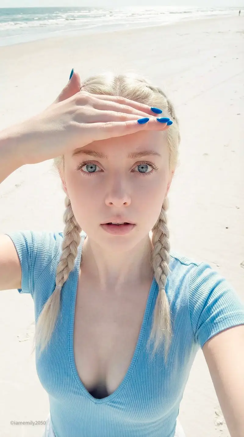 Preview of iPhone 15 Pro Candid Beach Selfie Prompt
