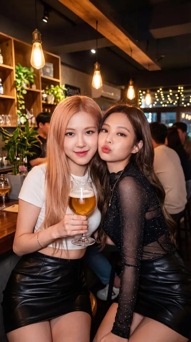 Preview of K-pop Idols Selfie in a Pub
