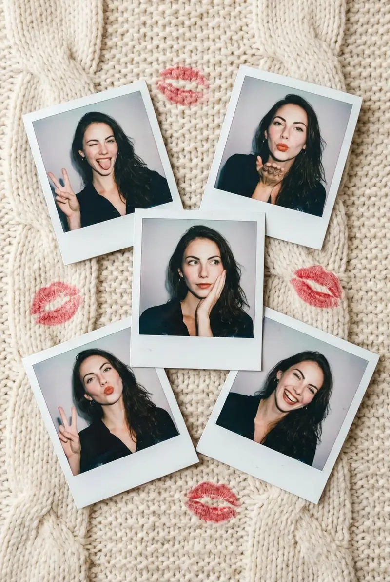 پیش‌نمایش Vintage Polaroid Photo Collection Prompt
