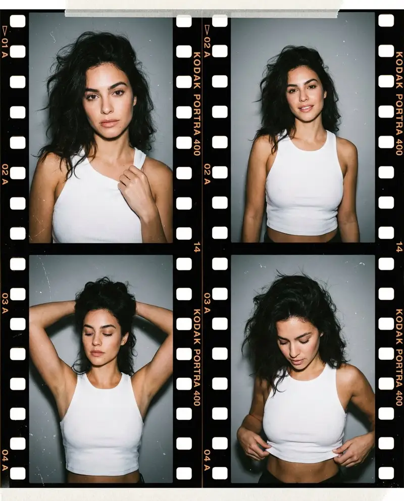 Preview of Editorial Portrait Contact Sheet Aesthetic