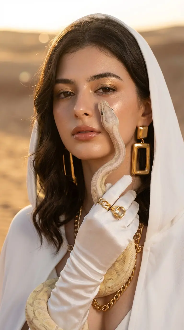 پیش‌نمایش مد صحرایی با مار پیتون