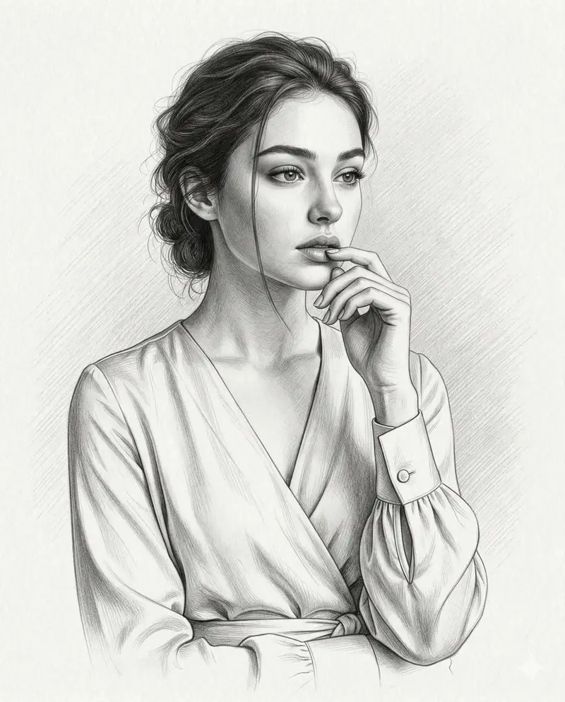 پیش‌نمایش Ultra-Realistic Graphite Pencil Portrait