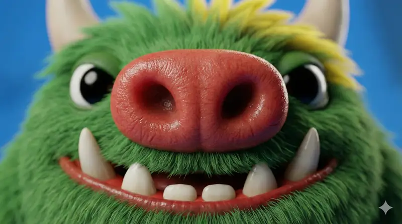 Preview of Close-up Character Nose Prompt