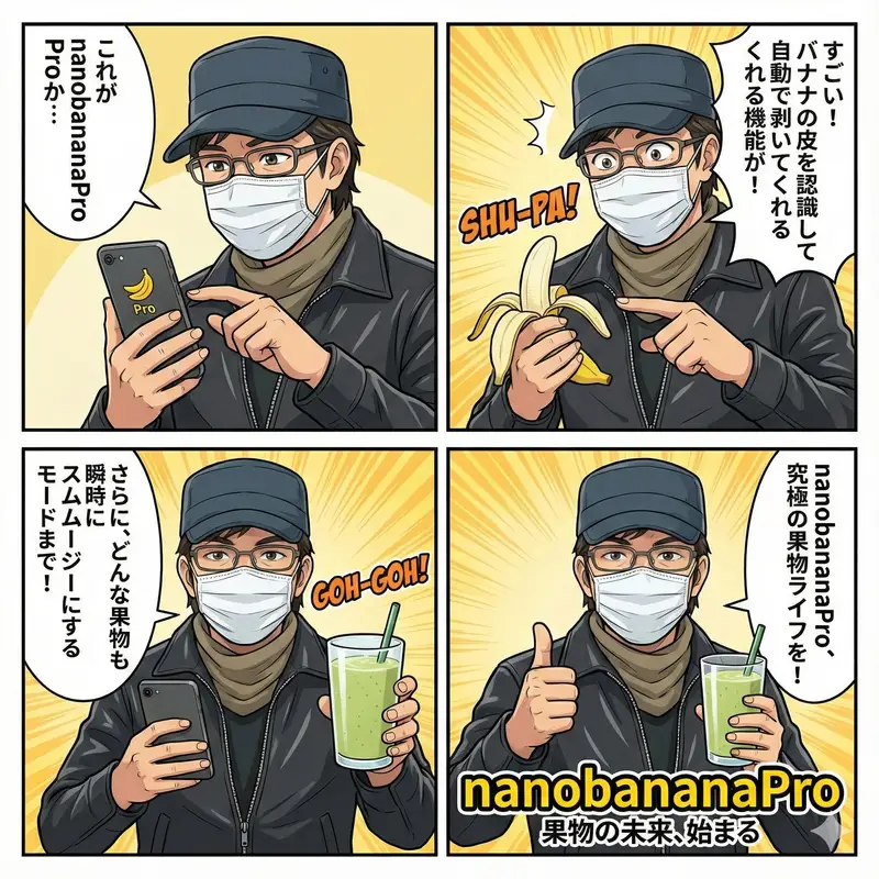 Preview of Nano Banana Pro 4-Panel Comic Explanation