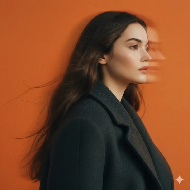 Preview of Cinematic Panning Studio Portrait with Motion Blur