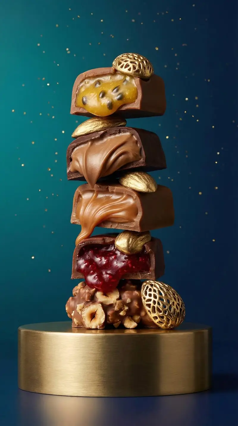 پیش‌نمایش Artisan Chocolate Product Visuals (Multi-Image Prompt)