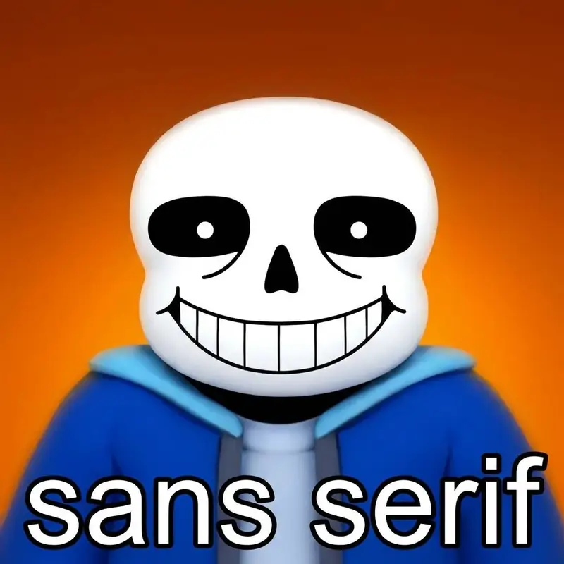 Preview of Absurd Sans Serif Meme