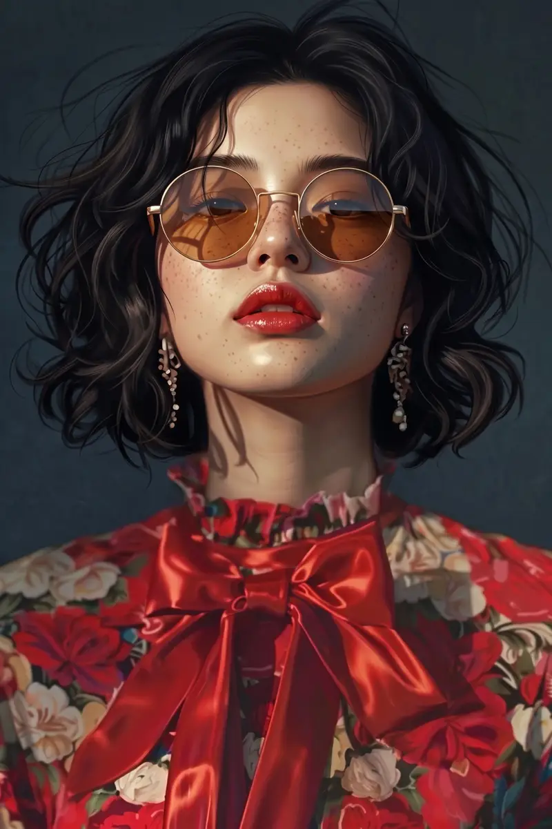 Preview of Vintage Glamour Fashion Portrait