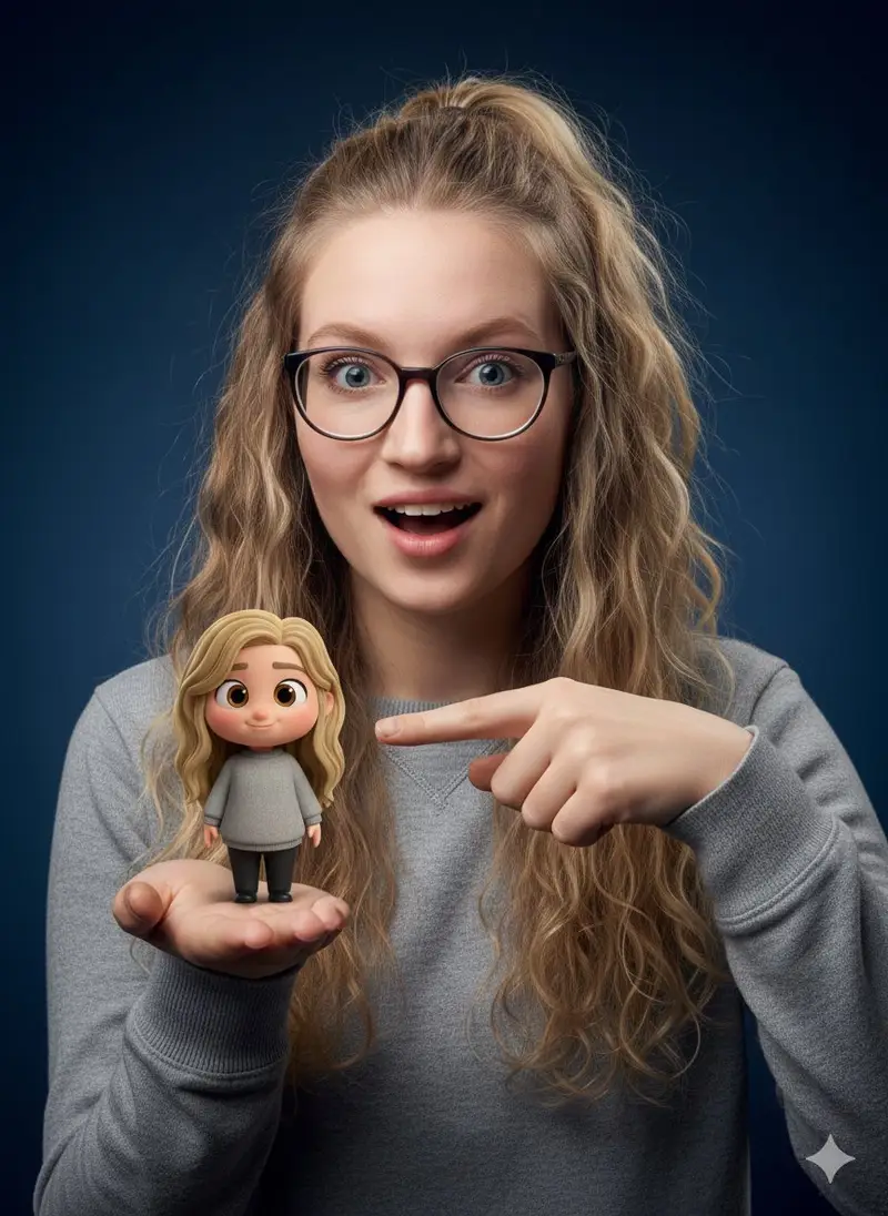 Preview of Pixar-Style Miniature Interaction Studio Portrait