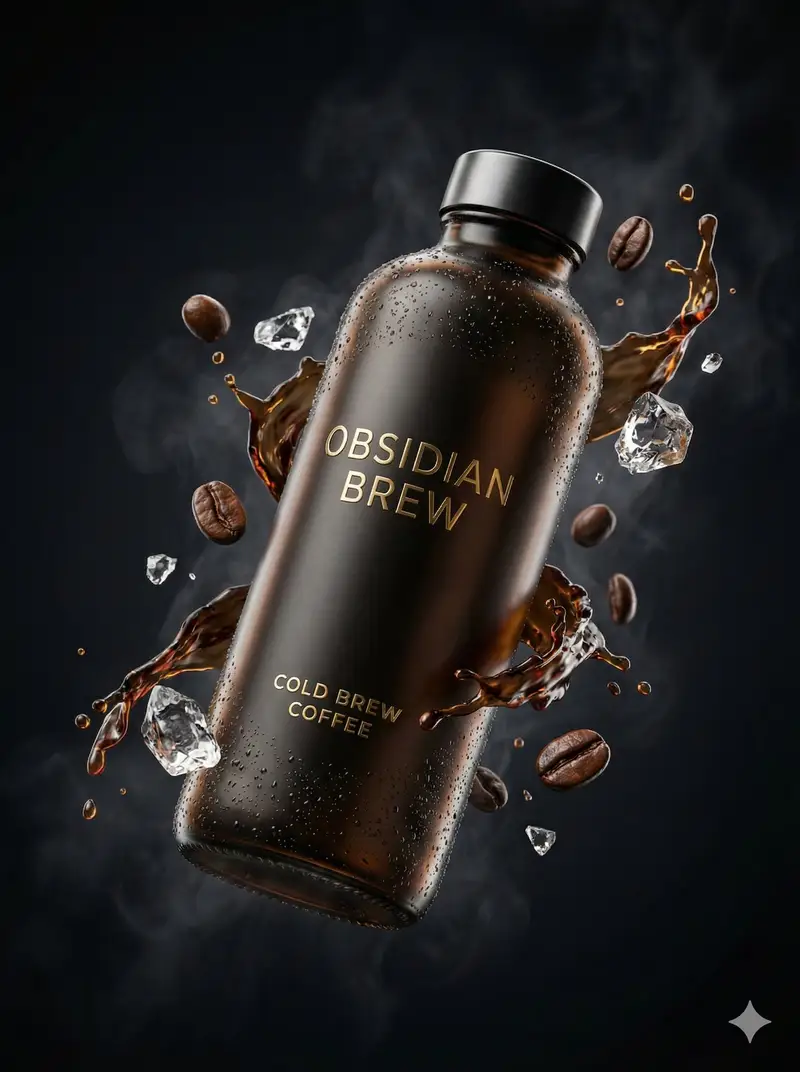 Preview of Ultra-Cinematic Luxury Cold Brew Product Photography