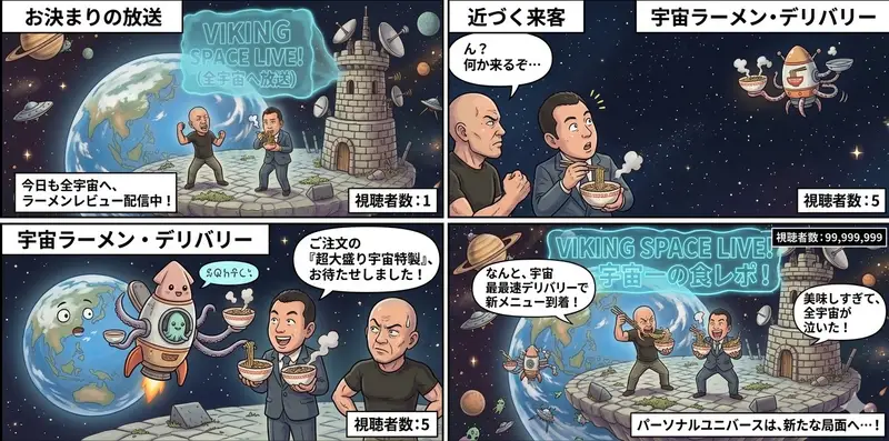 Preview of Four-Panel Manga: Personal Universe
