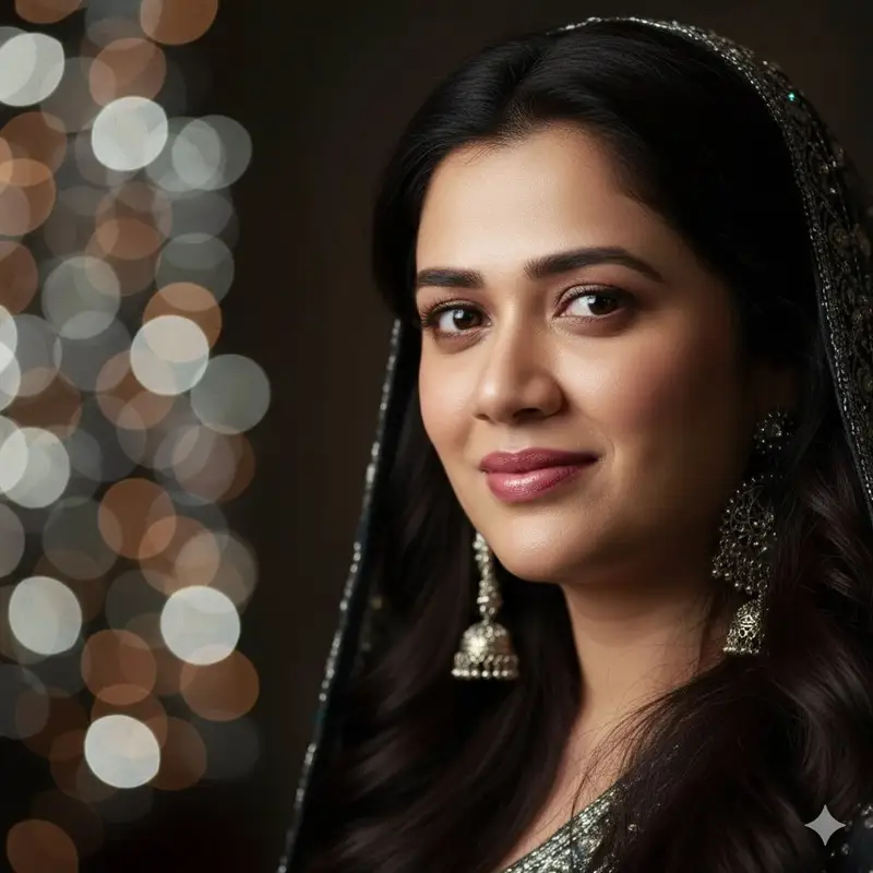 Preview of Dramatic Cinematic Portrait with Bokeh Background
