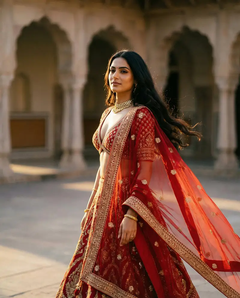 Preview of Cinematic Indian Royal Bridal Portrait