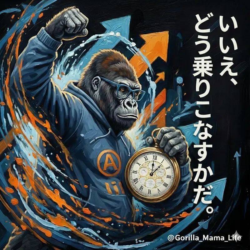 Preview of Action-Packed Gorilla Illustration Prompt