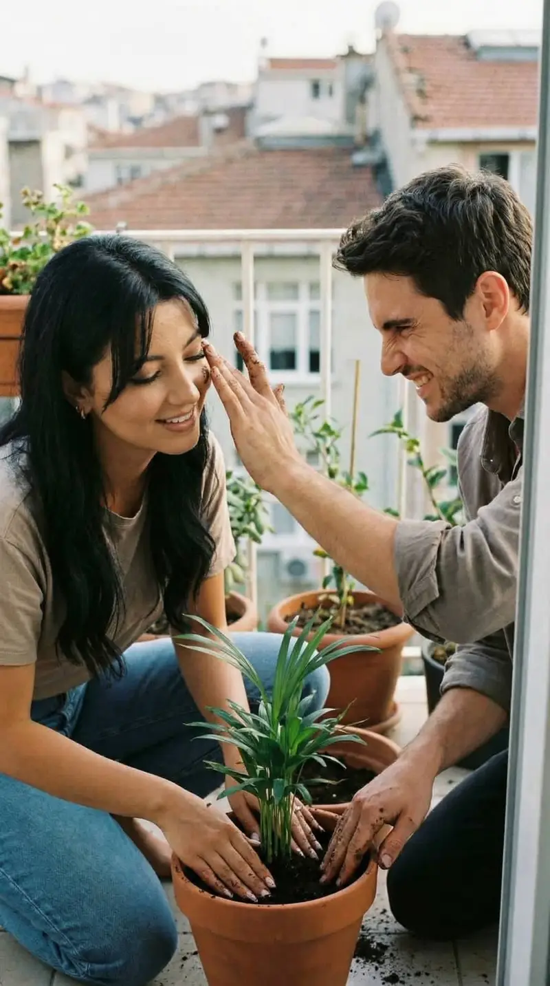 Preview of Candid Photoreal Plant Planting Scene Prompt
