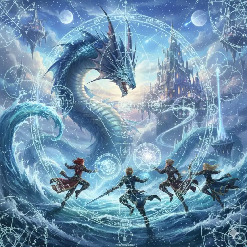 Preview of Final Fantasy Leviathan VS Player and Sacred Geometry