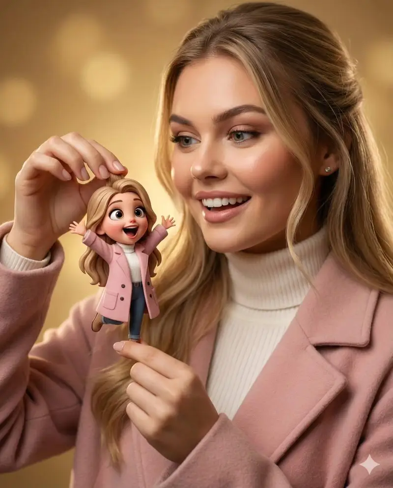 Preview of Whimsical 3D Character Interaction Portrait