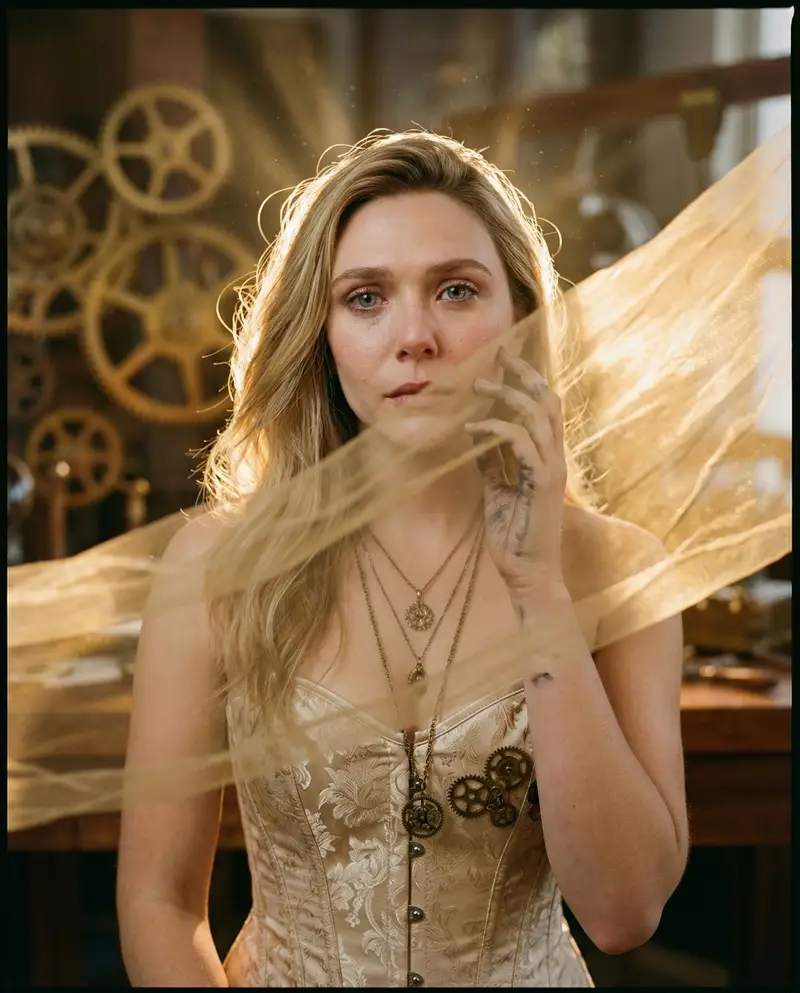 Preview of Elizabeth Olsen: Golden Sorrow of Time Editorial Portrait