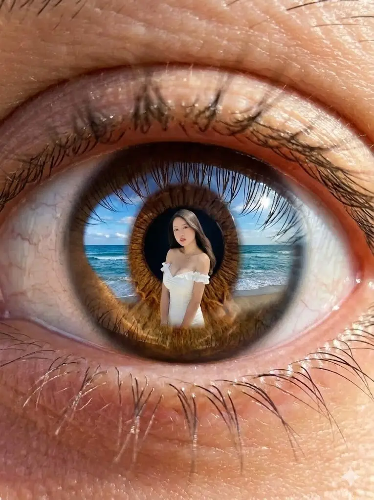 Preview of Reflection in Pupil Image Generation Prompt