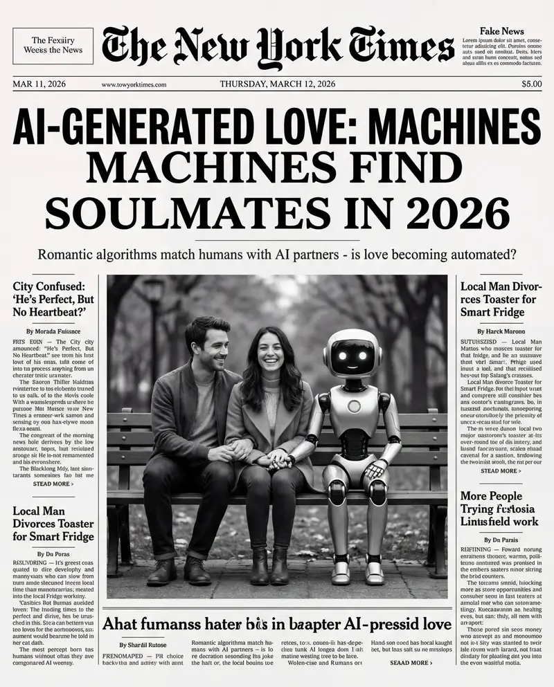 Preview of Humorous New York Times Front Pages