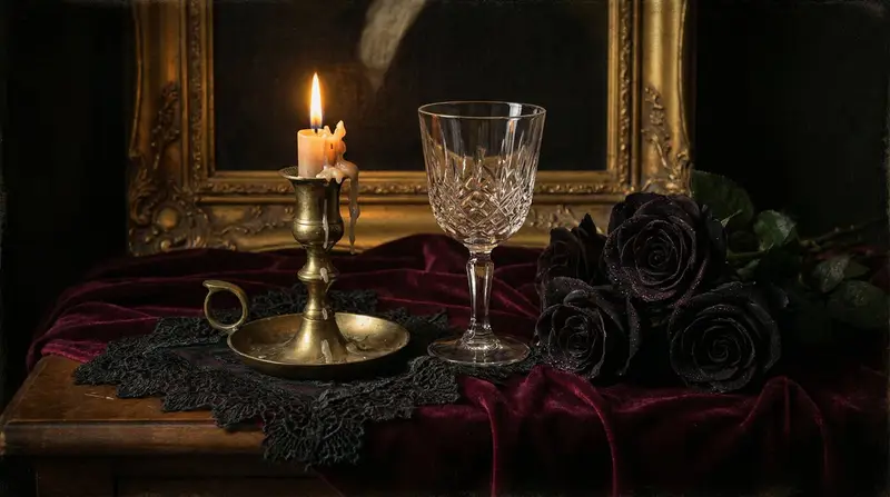 Preview of Dark Romantic Tabletop Composition Prompt