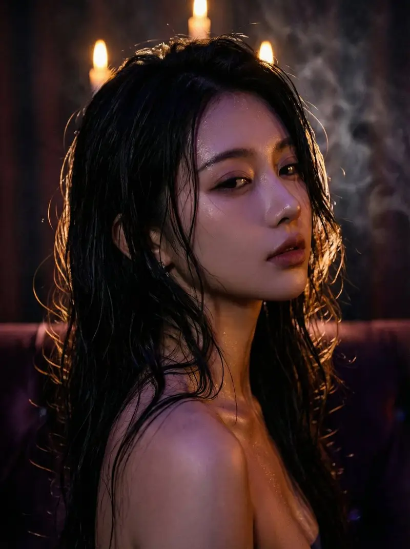 Preview of JSON Prompt for Sultry Dual-View Cinematic Portrait