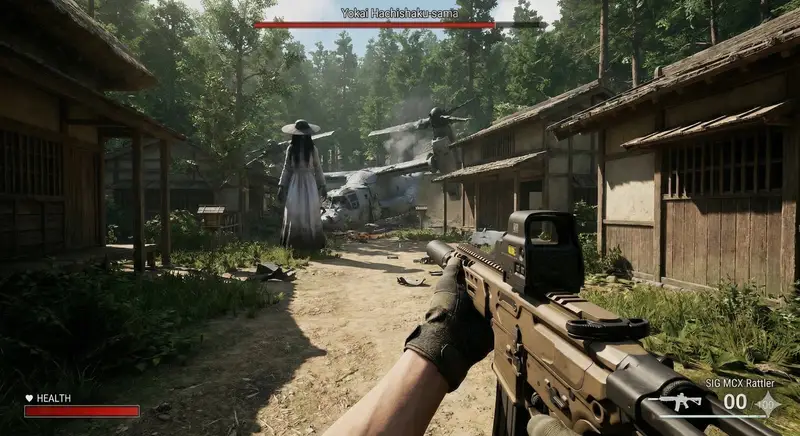 Preview of Human VS. Yokai Haxtusyaku-sama in FPS Game Style