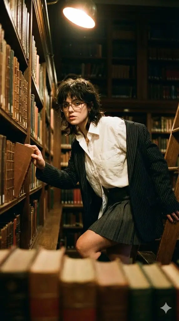 Preview of Vintage Dark Academia Editorial Portrait Prompt