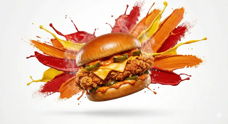 Preview of Color Splash Food Advertisement