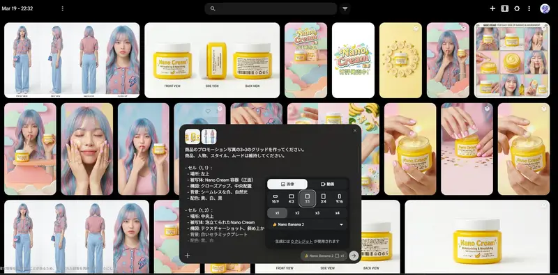 Preview of Nano Banana 2 Grid Photo Generation Prompt