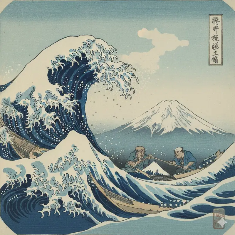 Preview of Hokusai Style Woodblock Print Generation