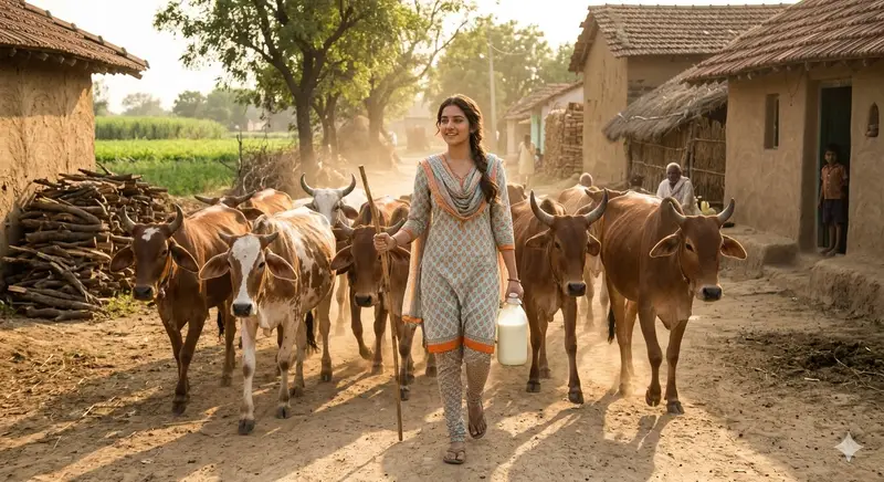 Preview of Rustic Rural India Portrait