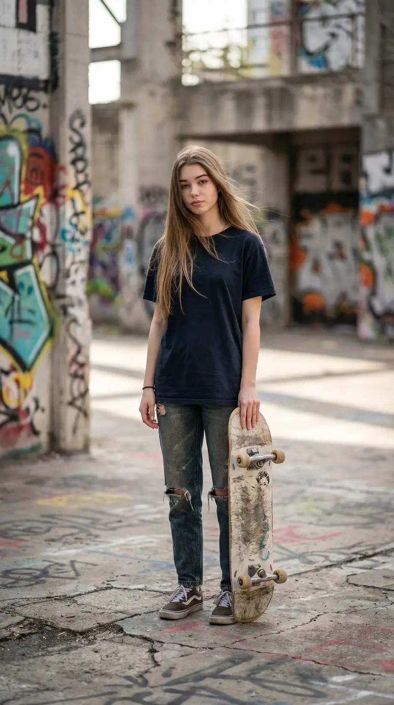 Preview of Ultra-realistic Urban Skateboarding Action Scene