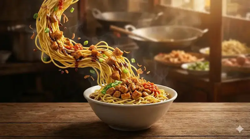 Preview of Ultra-Realistic Cinematic Food Photography of Noodles